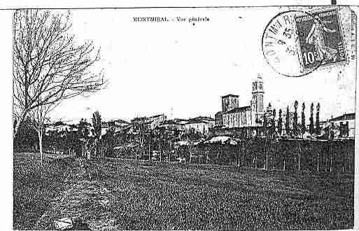 Ville de MONTMIRAL Carte postale ancienne