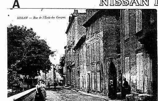 Ville de NISSANLEZENSERUNE Carte postale ancienne