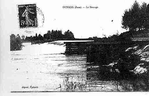 Ville de OUNANS Carte postale ancienne