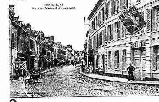 Ville de PACYSUREURE Carte postale ancienne