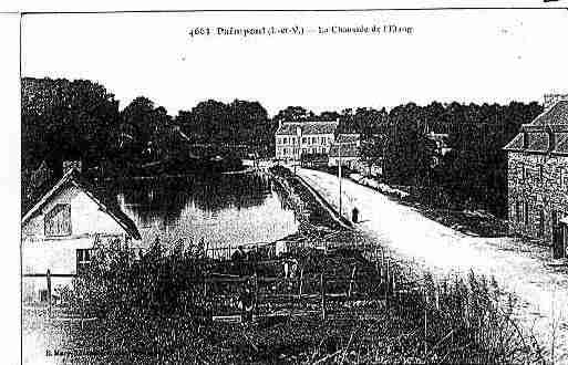 Ville de PAIMPONT Carte postale ancienne