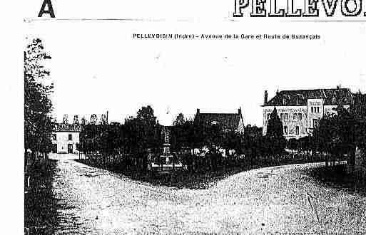 Ville de PELLEVOISIN Carte postale ancienne