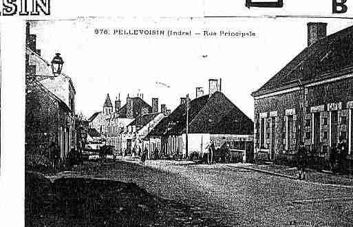 Ville de PELLEVOISIN Carte postale ancienne