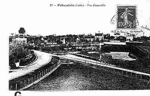 Ville de PELLEVOISIN Carte postale ancienne