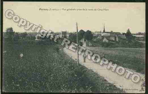 Ville de PERNAY Carte postale ancienne