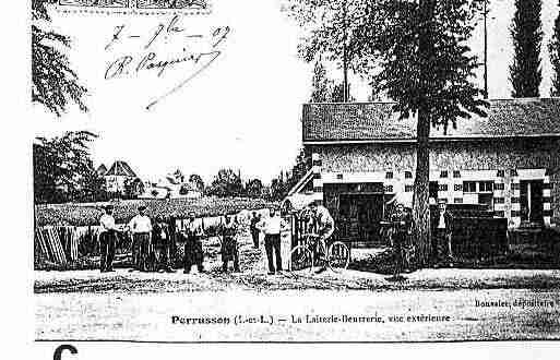 Ville de PERRUSSON Carte postale ancienne