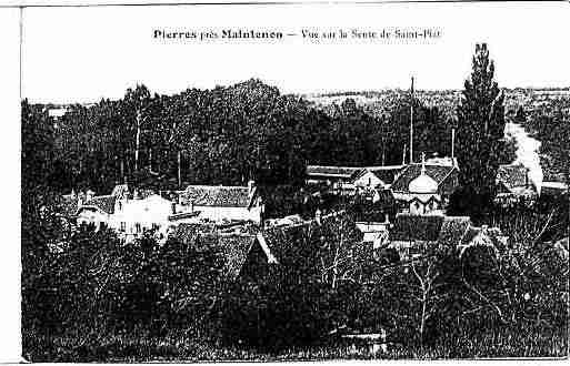 Ville de PIERRES Carte postale ancienne