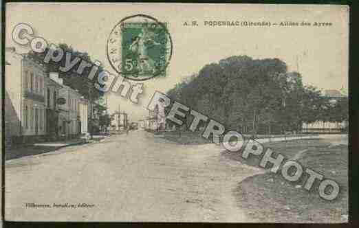 Ville de PODENSAC Carte postale ancienne