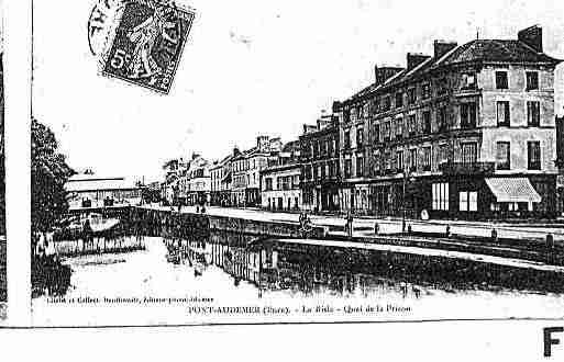 Ville de PONTAUDEMER Carte postale ancienne
