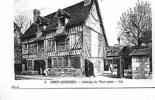 Ville de PONTAUDEMER Carte postale ancienne