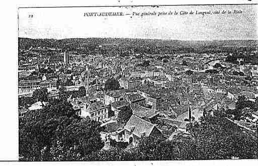 Ville de PONTAUDEMER Carte postale ancienne