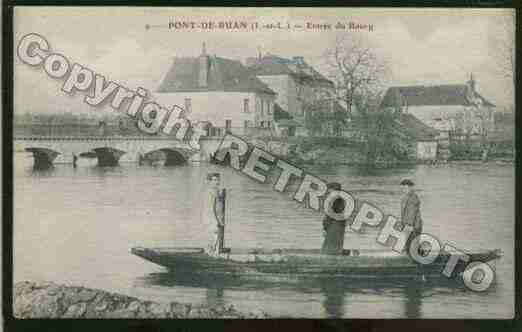 Ville de PONTDERUAN Carte postale ancienne