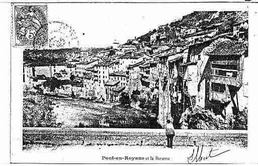 Ville de PONTENROYANS Carte postale ancienne