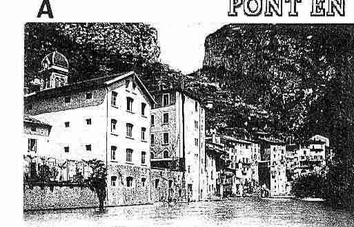 Ville de PONTENROYANS Carte postale ancienne