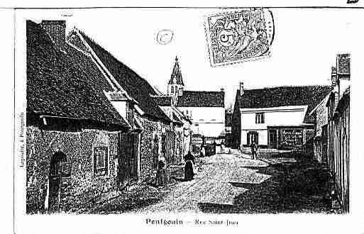 Ville de PONTGOUIN Carte postale ancienne