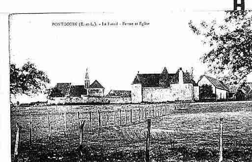 Ville de PONTGOUIN Carte postale ancienne