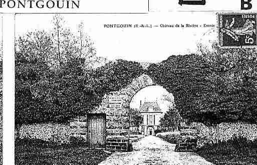 Ville de PONTGOUIN Carte postale ancienne