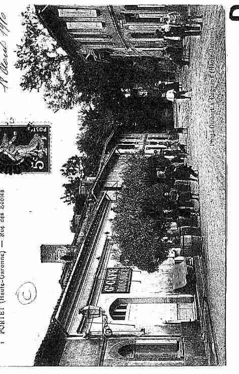 Ville de PORTETSURGARONNE Carte postale ancienne