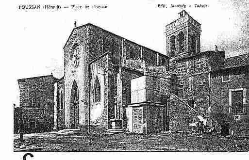 Ville de POUSSAN Carte postale ancienne Ville de POUSSAN Carte postale ancienne
