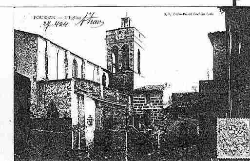 Ville de POUSSAN Carte postale ancienne Ville de POUSSAN Carte postale ancienne