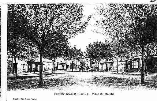 Ville de PREUILLYSURCLAISE Carte postale ancienne