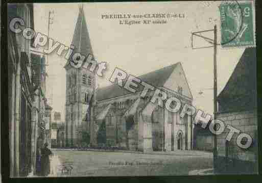 Ville de PREUILLYSURCLAISE Carte postale ancienne