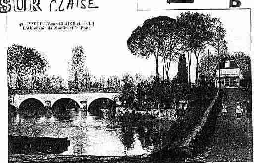 Ville de PREUILLYSURCLAISE Carte postale ancienne