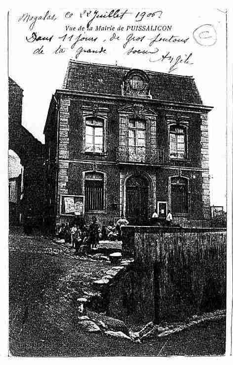 Ville de PUISSALICON Carte postale ancienne Ville de PUISSALICON Carte postale ancienne