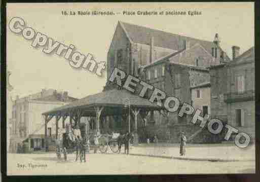 Ville de REOLE(LA) Carte postale ancienne