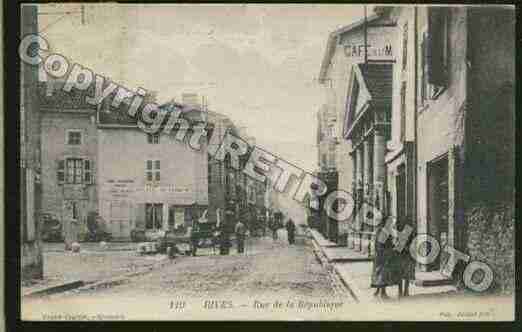 Ville de RIVES Carte postale ancienne