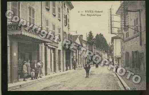 Ville de RIVES Carte postale ancienne