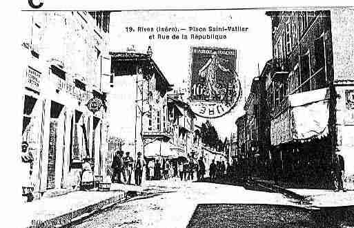 Ville de RIVES Carte postale ancienne