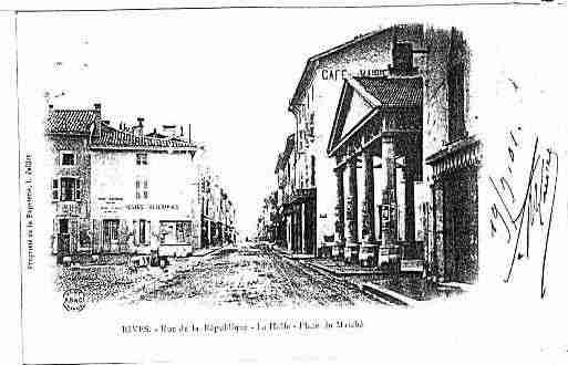 Ville de RIVES Carte postale ancienne