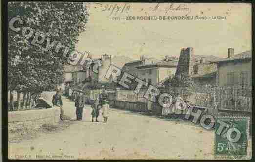 Ville de ROCHESDECONDRIEU(LES) Carte postale ancienne