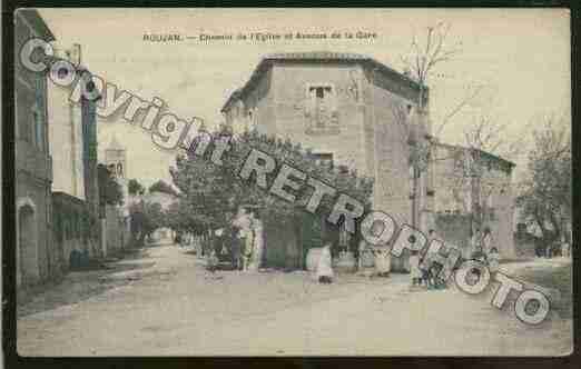 Ville de ROUJAN Carte postale ancienne