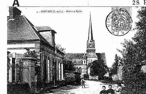 Ville de ROUVRES Carte postale ancienne