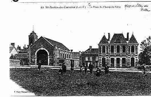 Ville de SAINTAUBINDUCORMIER Carte postale ancienne