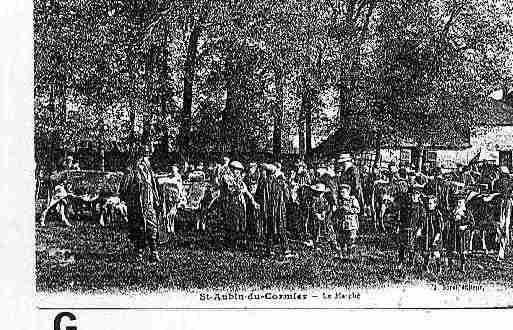 Ville de SAINTAUBINDUCORMIER Carte postale ancienne