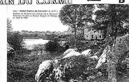 Ville de SAINTAUBINDUCORMIER Carte postale ancienne