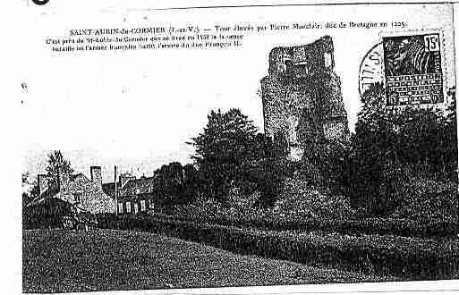 Ville de SAINTAUBINDUCORMIER Carte postale ancienne Ville de SAINTAUBINDUCORMIER Carte postale ancienne