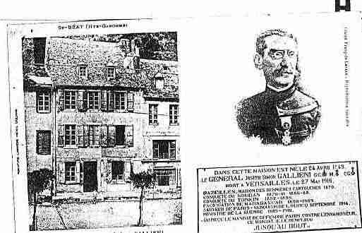 Ville de SAINTBEAT Carte postale ancienne