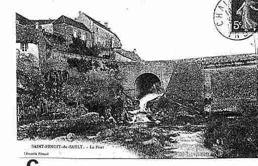 Ville de SAINTBENOITDUSAULT Carte postale ancienne