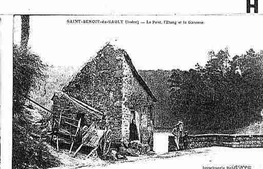 Ville de SAINTBENOITDUSAULT Carte postale ancienne