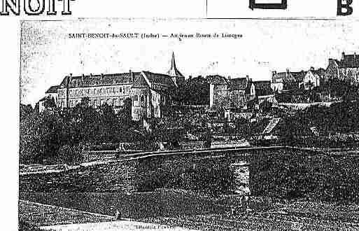 Ville de SAINTBENOITDUSAULT Carte postale ancienne