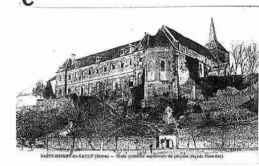 Ville de SAINTBENOITDUSAULT Carte postale ancienne