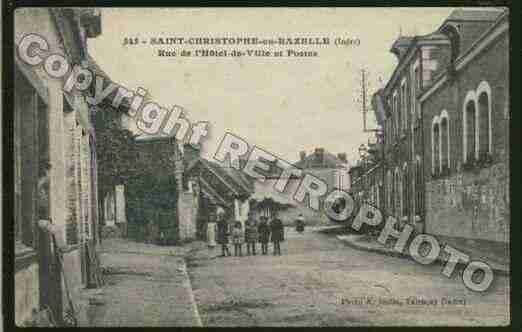 Ville de SAINTCHRISTOPHEENBAZELLE Carte postale ancienne Ville de SAINTCHRISTOPHEENBAZELLE Carte postale ancienne