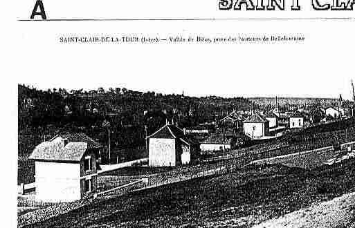 Ville de SAINTCLAIRDELATOUR Carte postale ancienne
