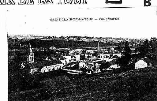 Ville de SAINTCLAIRDELATOUR Carte postale ancienne