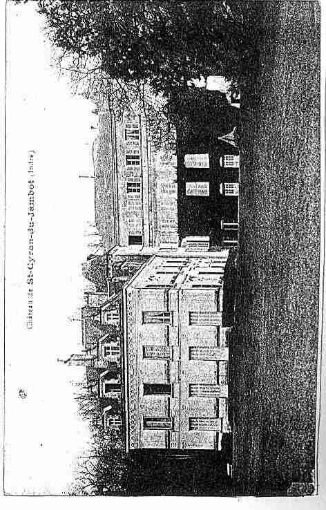 Ville de SAINTCYRANDUJAMBOT Carte postale ancienne