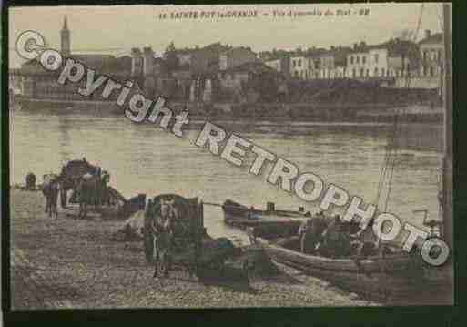 Ville de SAINTEFOYLAGRANDE Carte postale ancienne